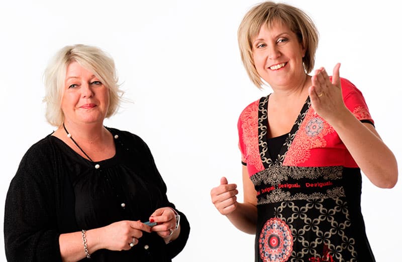Maria Flanagan Sundqvist och Sara Lindberg