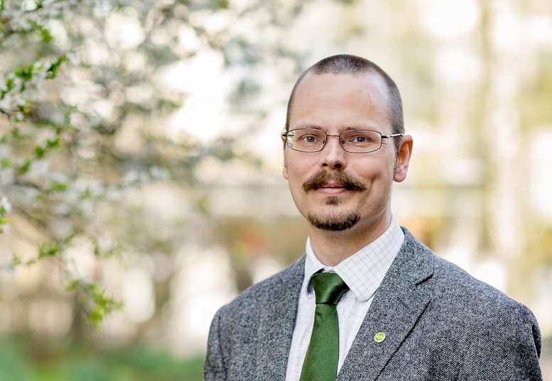 Max Andersson, EU-parlamentariker för Miljöpartiet de gröna. Foto: Catharina Fyrberg