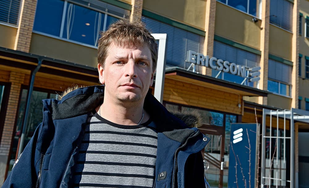 Ola Orre, klubbordförande vid IF Metall på Ericsson i Katrineholm. Foto: Pontus Lundahl / TT