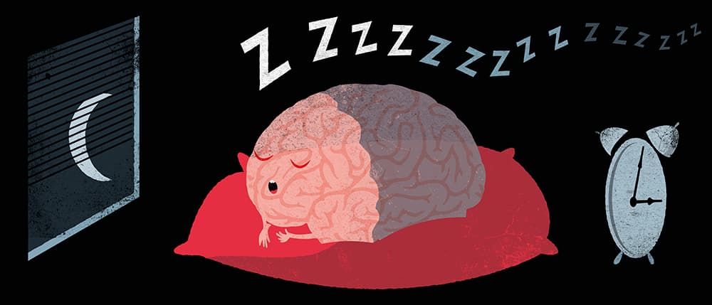 Sömn. Illustration: Jens magnusson