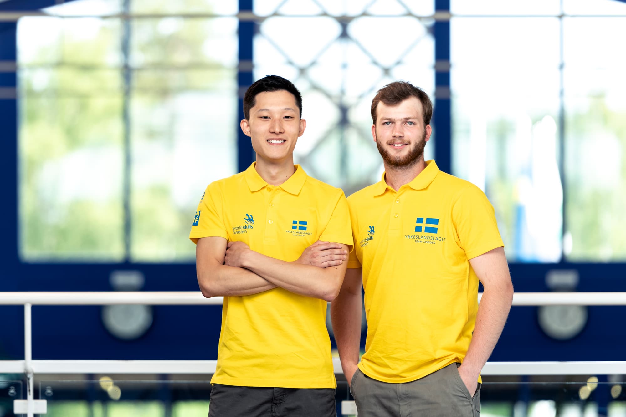 Vänster i bild: Niklas Ekelöw Höger i bild: Emanuel Näslund Bilden tagen av: Viktor Fremling för WorldSkills Sweden