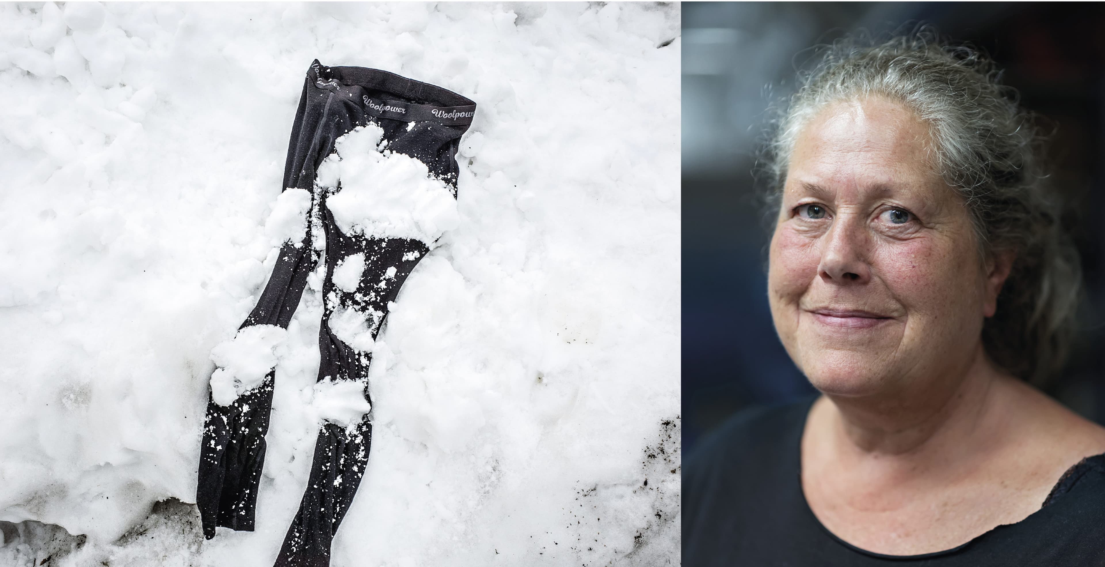 Annika Rahm är sömmerska på Woolpower Östersund. Foto: Adaam Daver