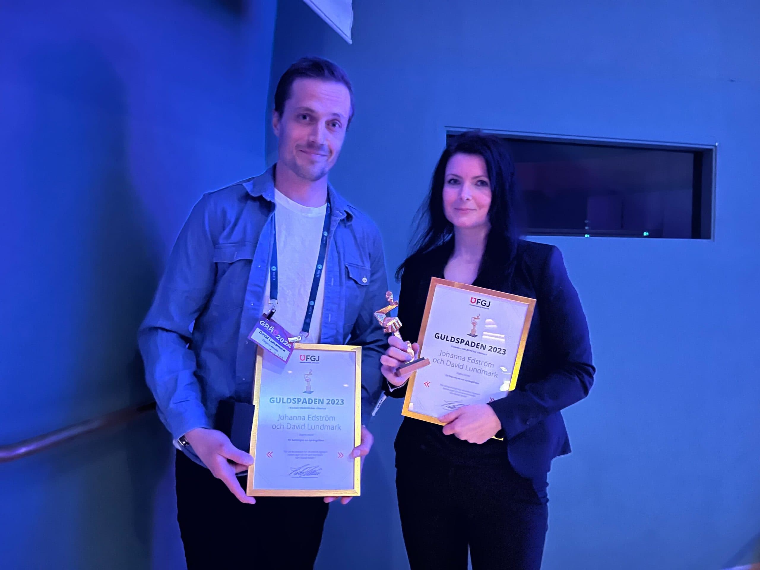 David Lundmark och Johanna Edström.