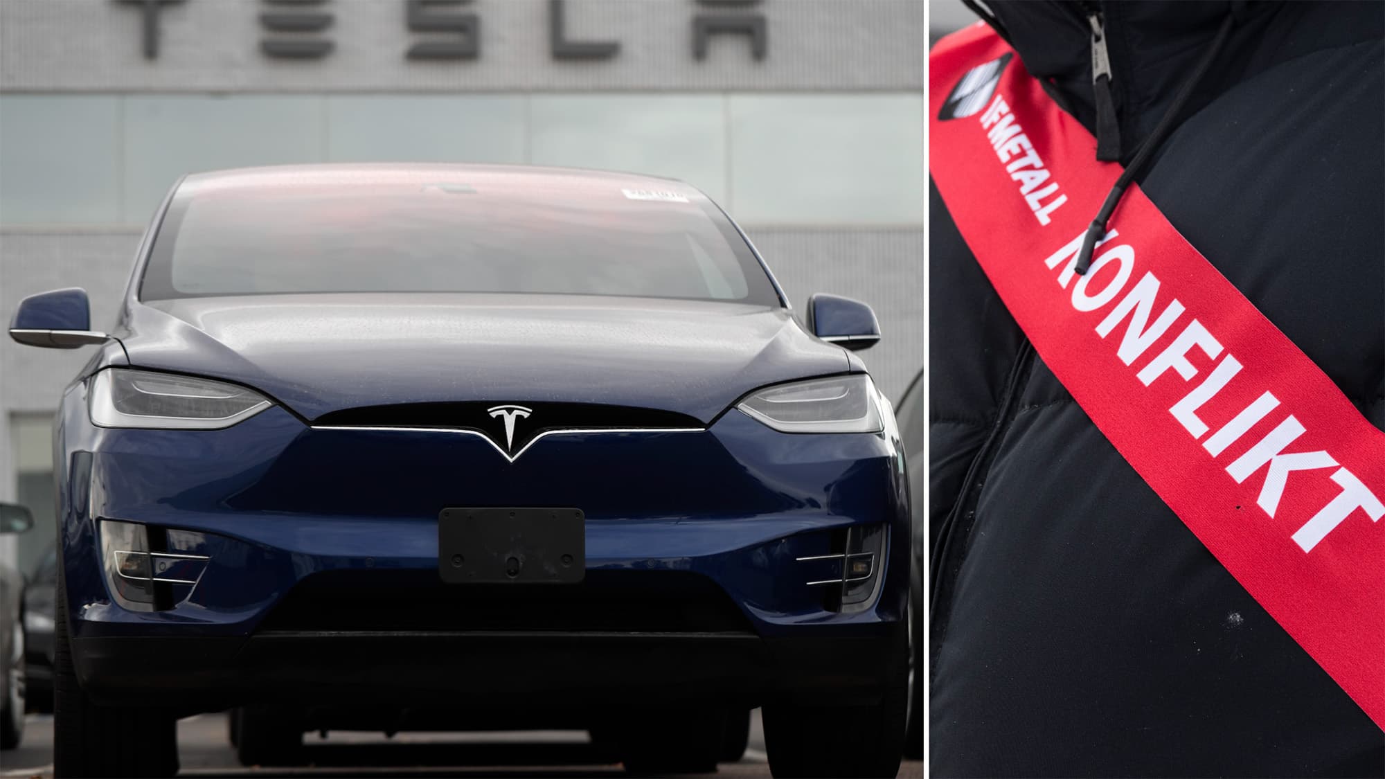 Tesla ligger i konflikt med IF Metall.