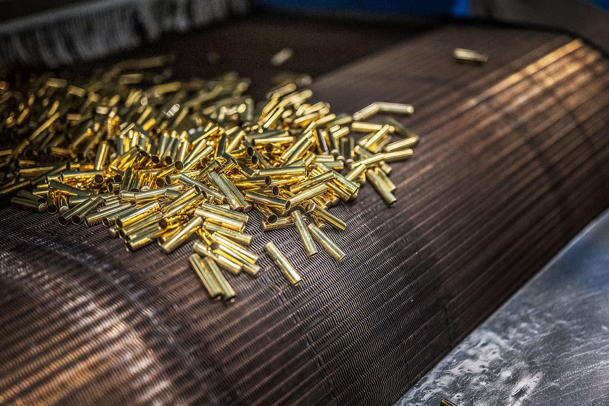 Nammo i Karlsborg producerar man finkalibrig ammunition för bland annat automat­vapen. Foto: David Lundmark