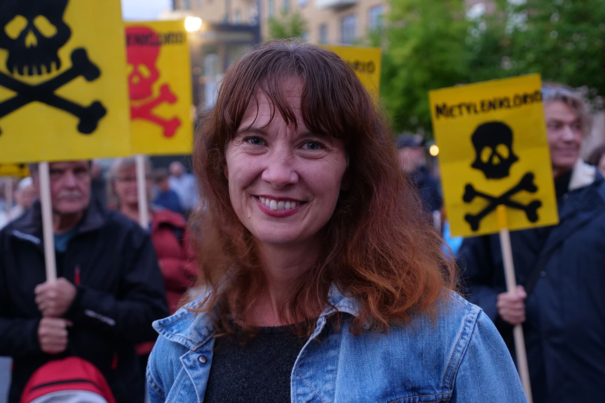 Cathrin Winge tog initiativ till namninsamlingen. ”Vi måste se till att det inte blir en ny praxis när det gäller miljögifter. ” Foto: Andreas Rocksén.