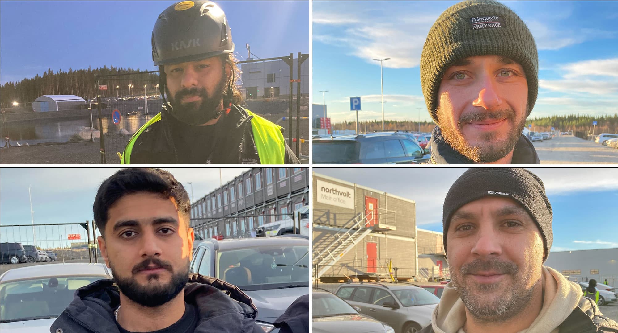 Arjun, Harris, Iljal och Borislac är bara några av de människor DA träffat genom åren som kommit till Sverige för att jobba på Northvolt. Foto: Johanna Edström (arkiv)