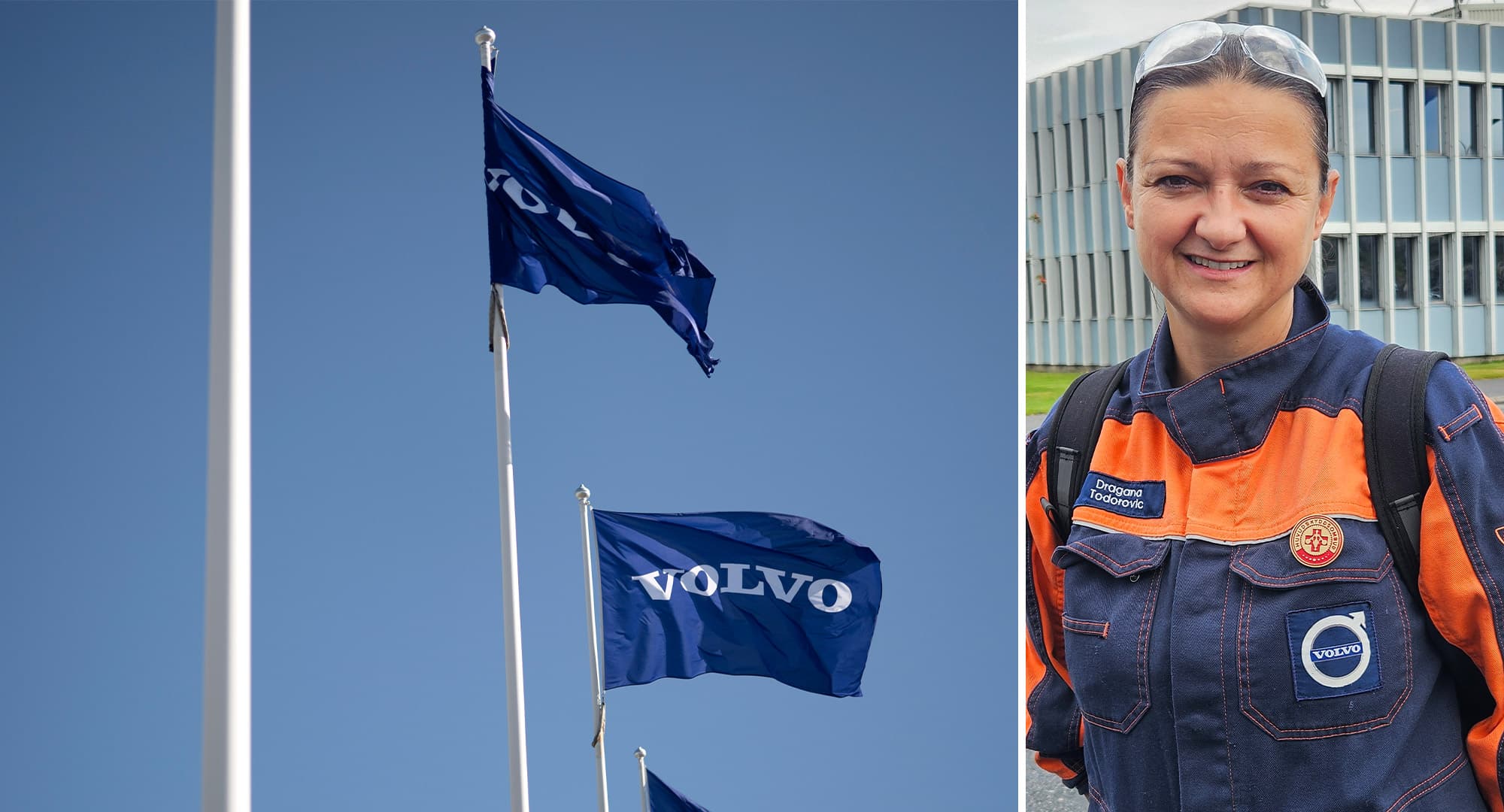 Dragana Zivkovic på Volvo Cars i Torslanda. Foto: TT/Anna Julius.