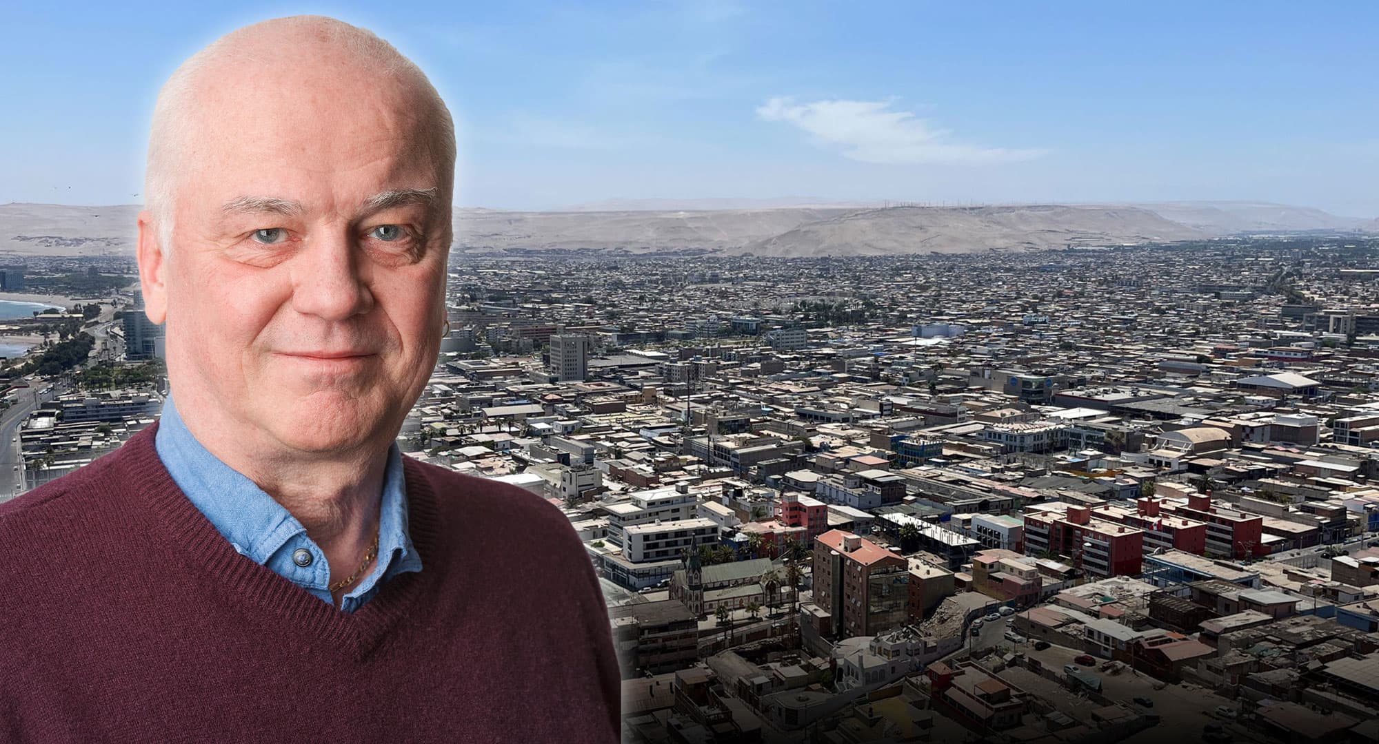 DA:s Andreas Rocksén skriver om miljöskandalen i Arica. Foto: Privat & Jakob Joelson