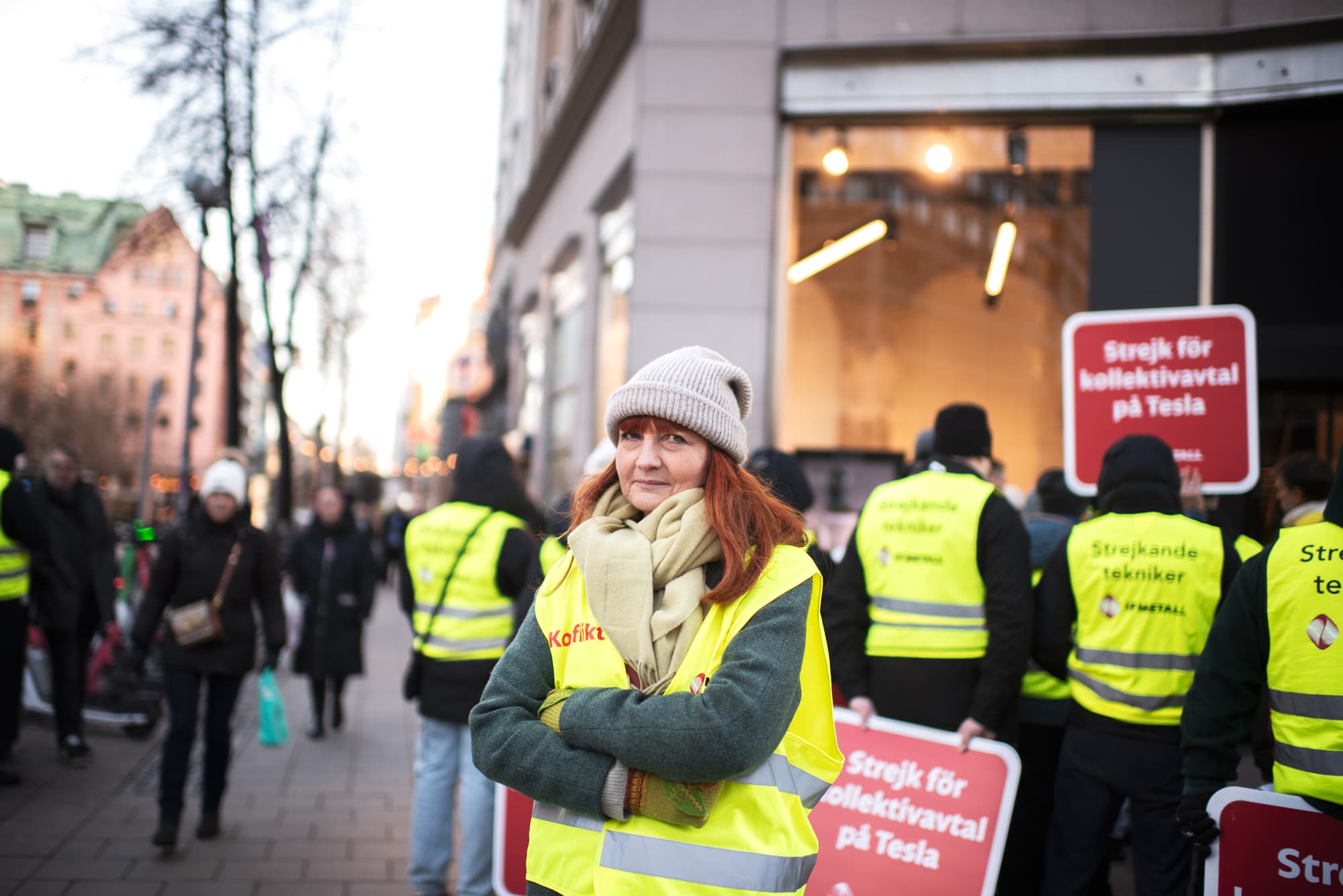 Teslakonflikten har varit en av IF Metalls största frågor under Marie Nilssons tid som förbundsordförande. Foto: Adam Daver