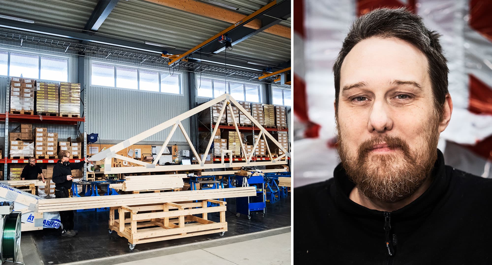 Byggkrisen är över. Eller? På Åtvidabergshus känns det så. Henrick Rangsjö ska få 30 nya kollegor. Foto: Ida Persson