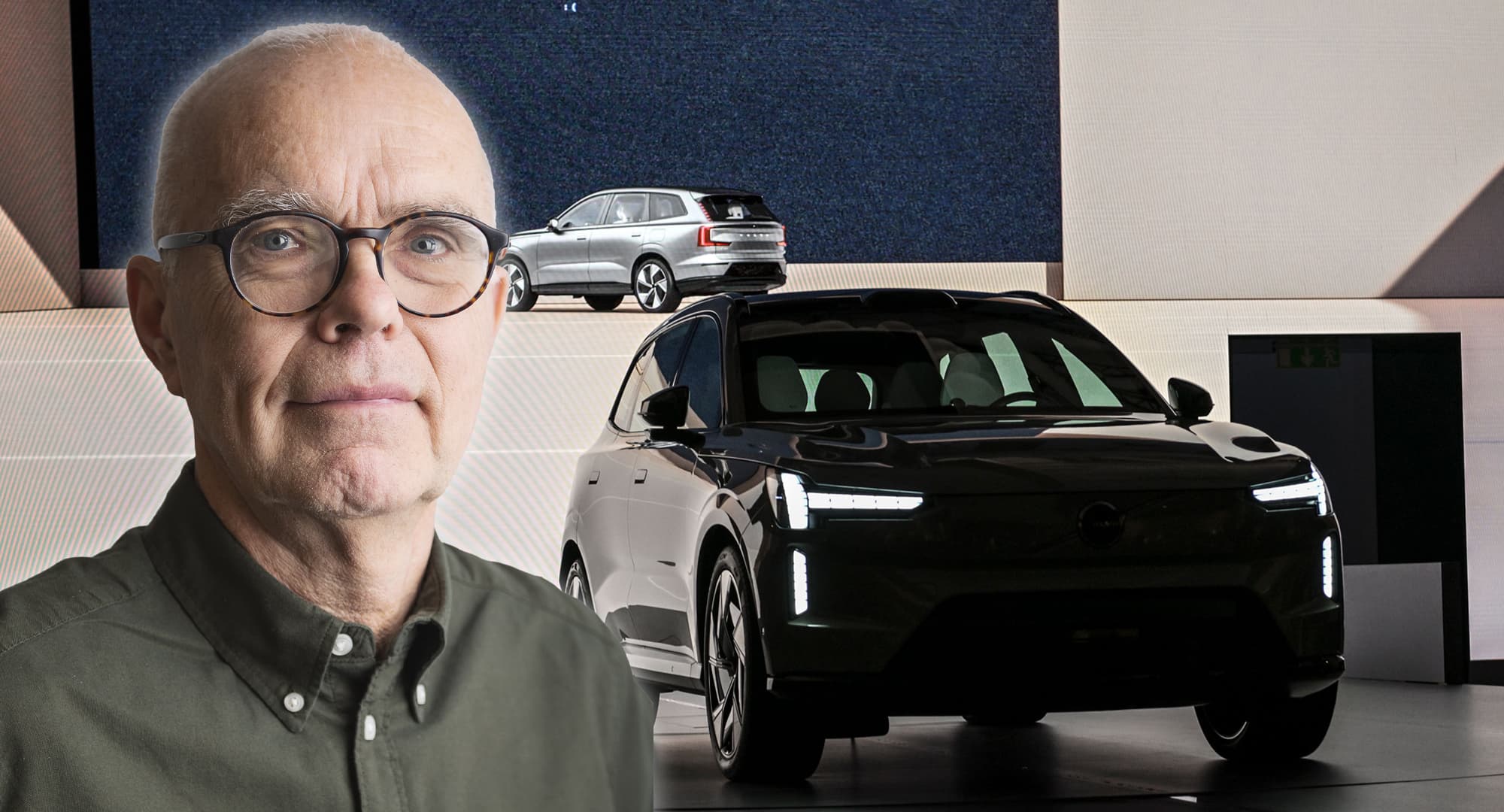 Problem med framtidsbilen EX90 har orsakat Volvo Cars nedskrivning på 11 miljarder kronor. Men problemen för företaget är också geopolitiska, skriver Harald Gatu. Foto: Anders Wiklund/TT.