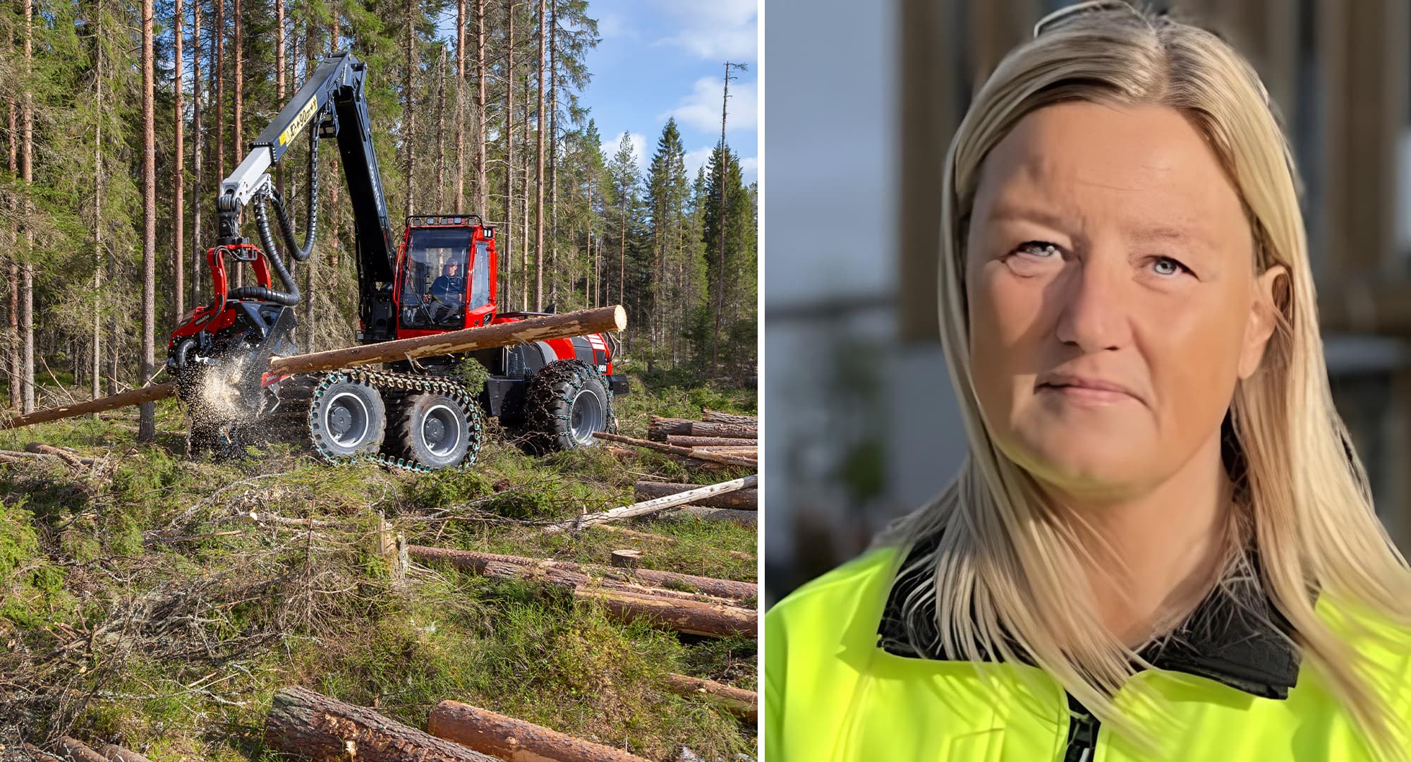 Lena Johansson är IF Metalls klubbordförande på Komatsu Forest. Foto: Komatsu Forest / Privat