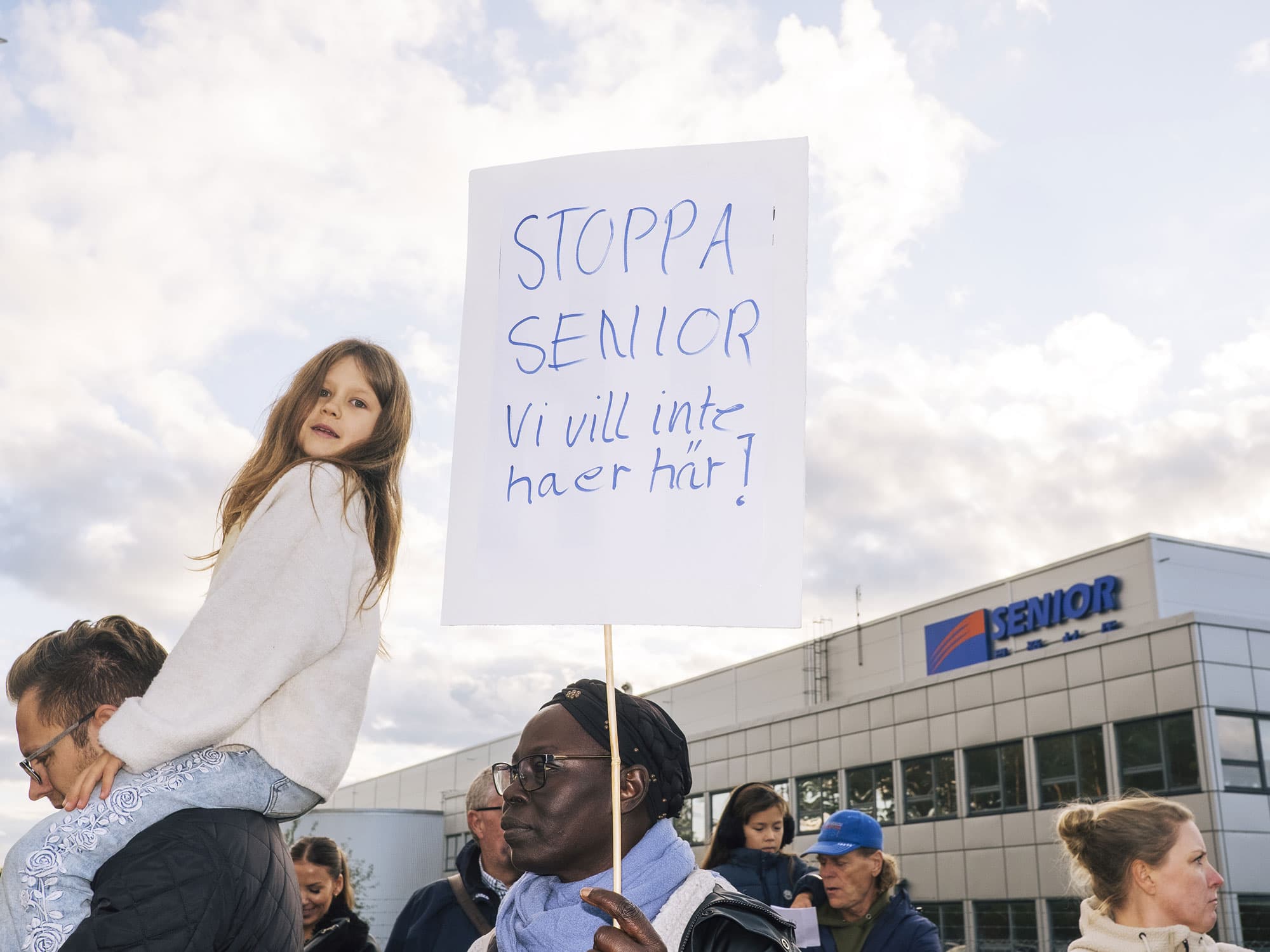 Demonstration mot Senior i Eskilstuna. Foto: Hampus Lundin