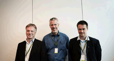 Nya GS-ledningen: Tommy Andersson, Erik Georgii och Per-Olof Sjöö. Foto: SIMON RYDÉN