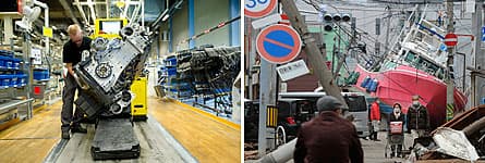 Tsunamin får konsekvenser för verkstadsindustrin. Foto: SCANPIX