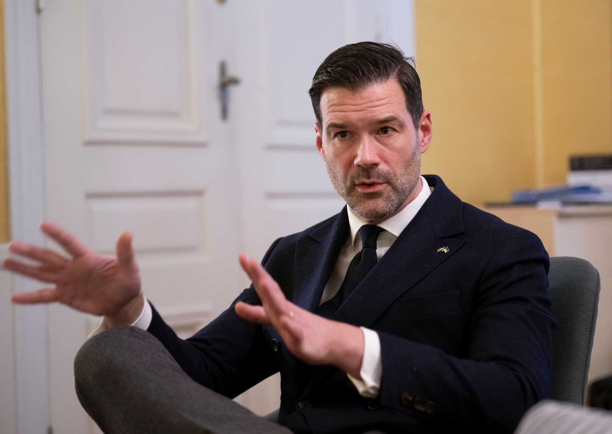 Johan Forsell (M). Foto: TT Nyhetsbyrån