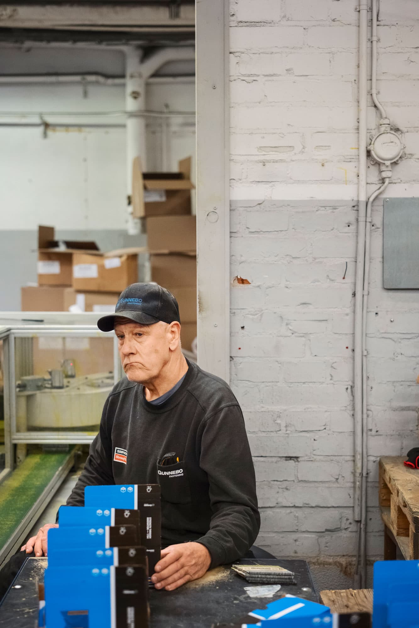 Christer Larsson, arbetat på fabriken i Gunneboi över 40 år. Foto: Rasmus Löfvall