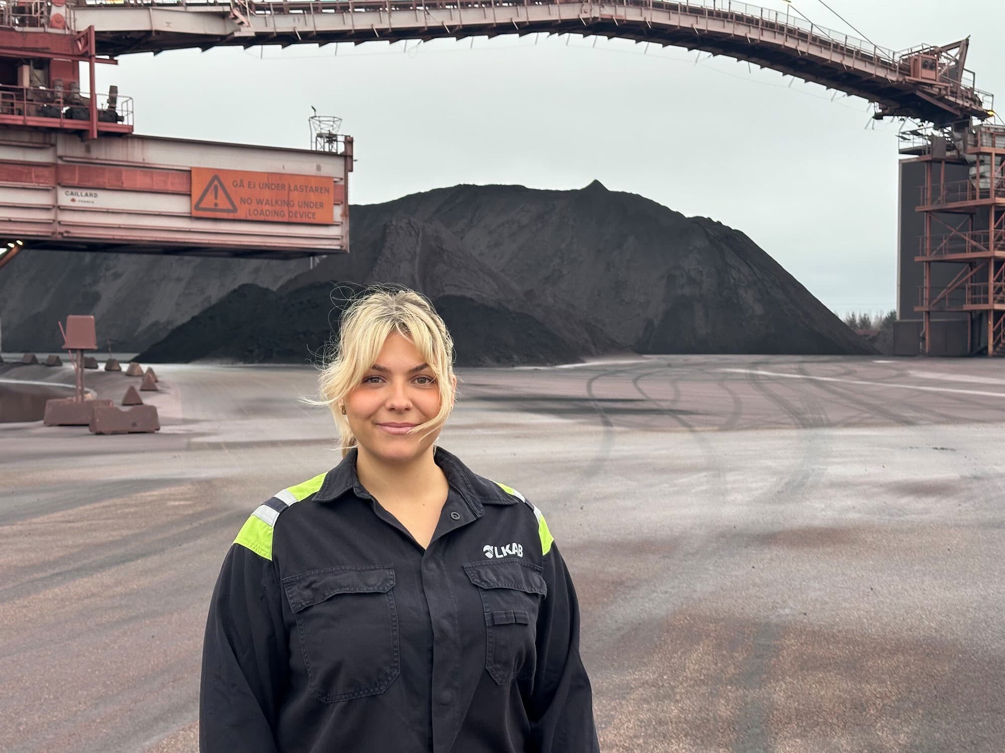 Lisa Brun, IF Metalls första kvinnliga klubbordförande inom LKAB. Foto: Stefan Dahl