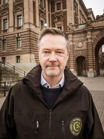 Per-Olof Sjöö, ordförande GS-facket. Foto: David Lundmark.