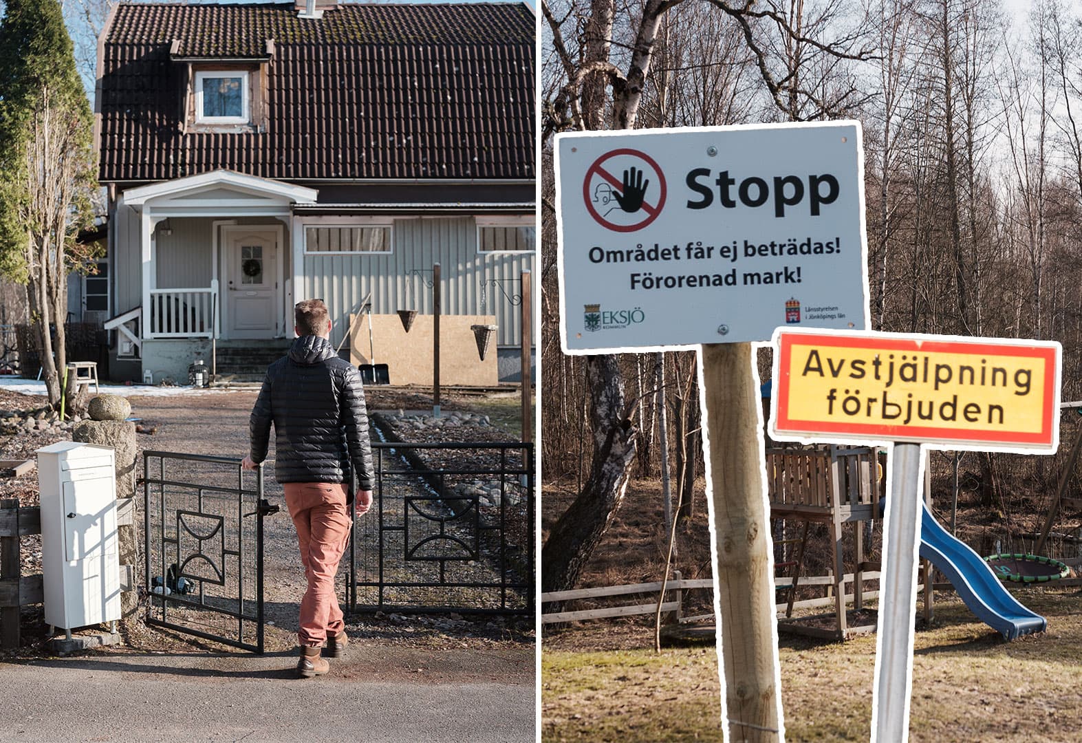 Viktor trodde han hittat sitt drömhus. Men marken visade sig vara förgiftad. Foto: Jakob Joelson.