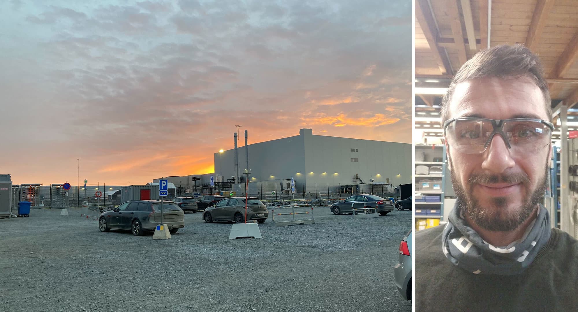 Efter att ha förlorat sitt jobb på Northvolt är Harris Millonai glad över att ha funnit ett nytt i Skellefteå. Foto: Johanna Edström & Privat