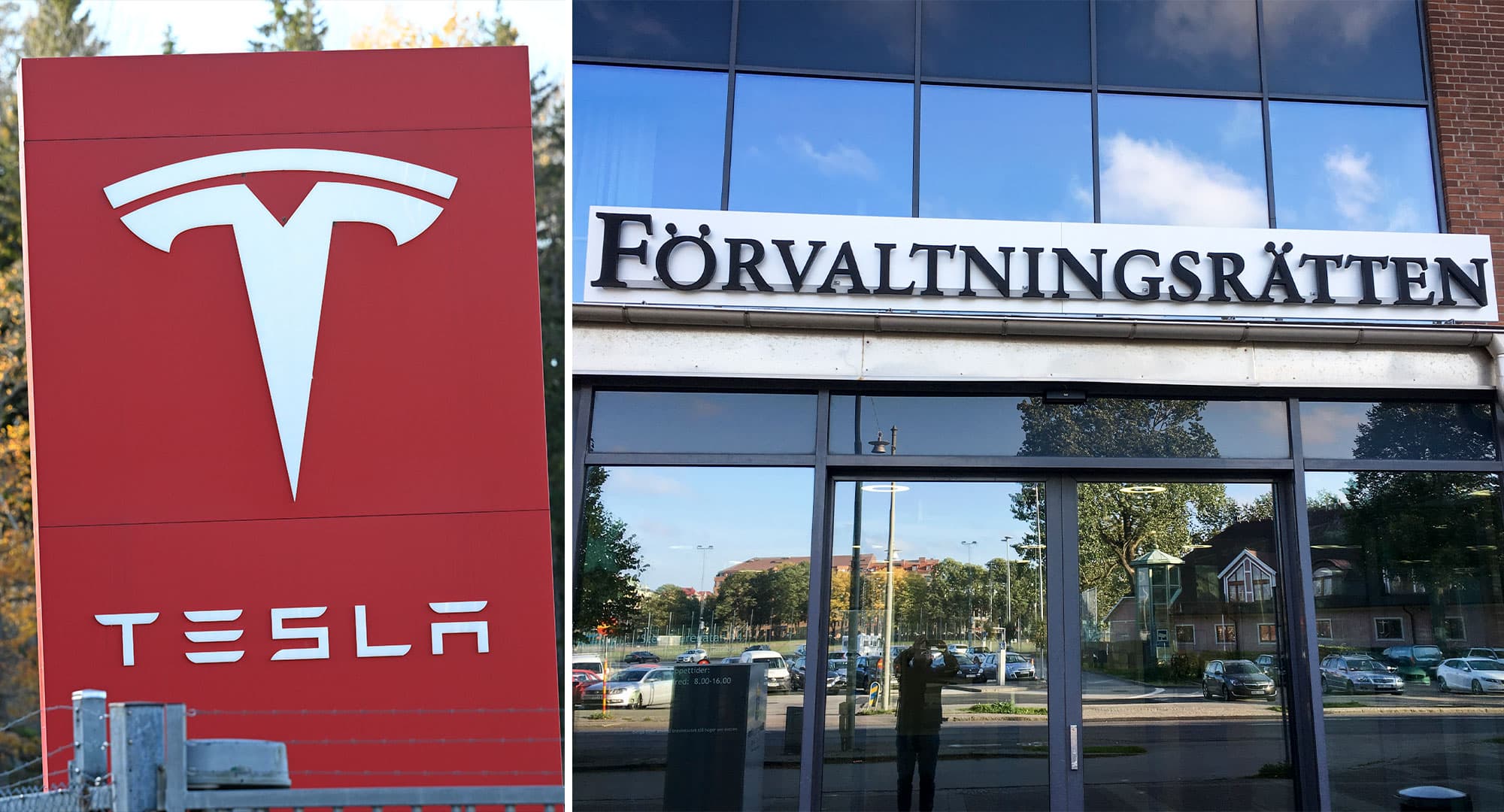 Tesla tar på nytt frågan om registreringsskyltarna till domstol. Foto: TT
