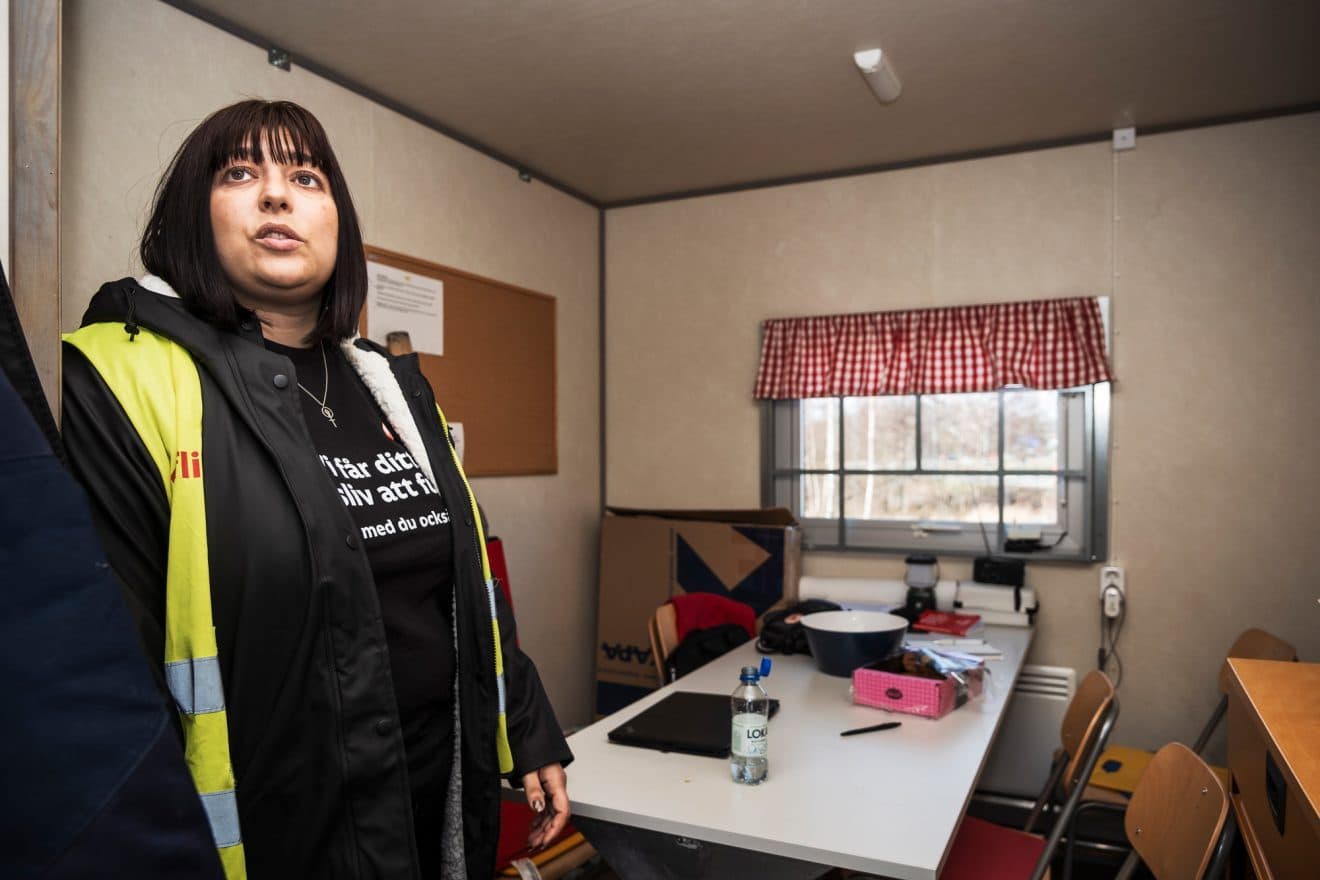 ”Det krävs mycket energi och resurser,” säger Eldina Melez om strejkvaktens uppdrag. Foto: Ida Persson
