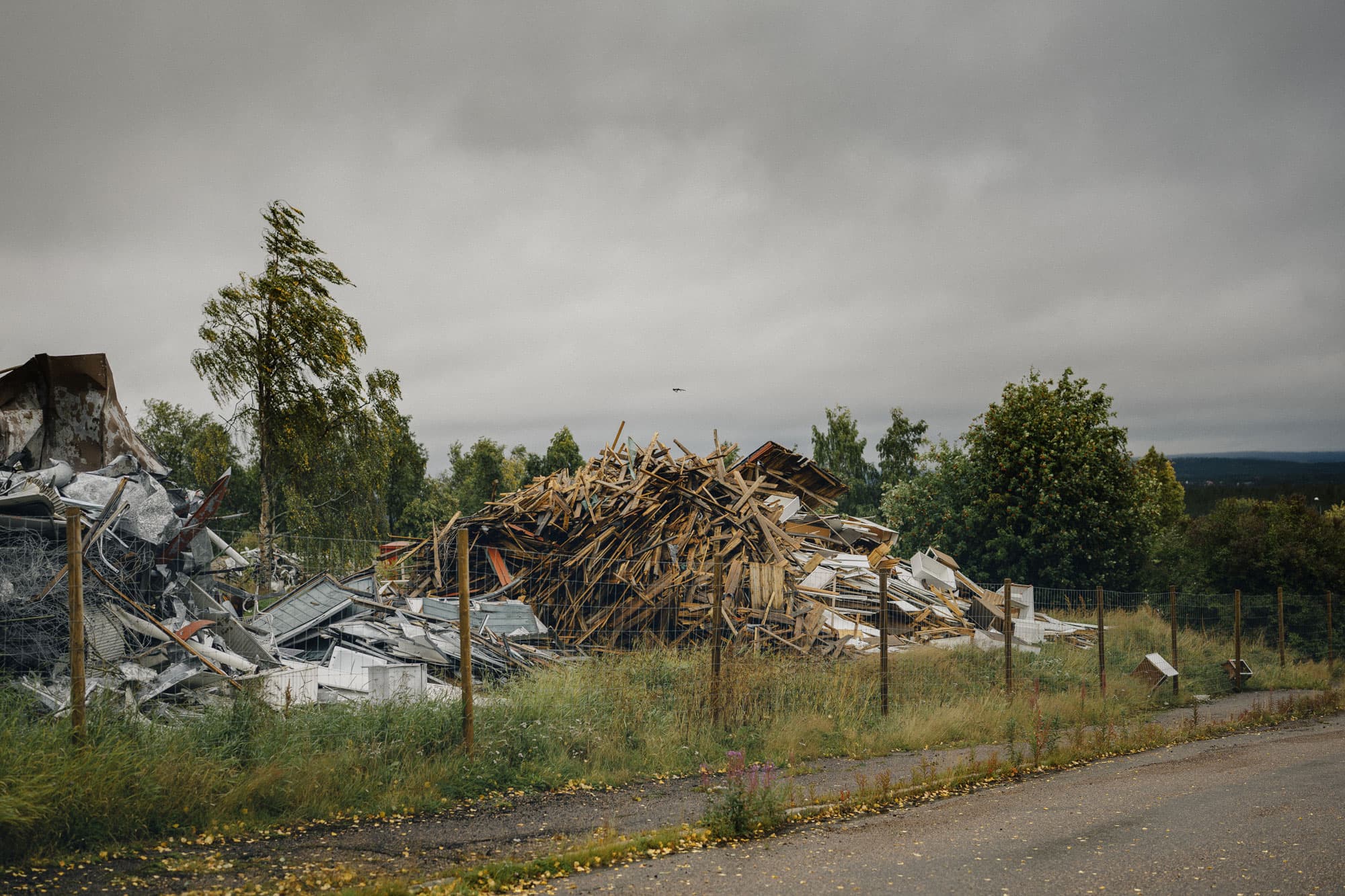 Samhället försvinner och flyttar. Foto: David Lundmark