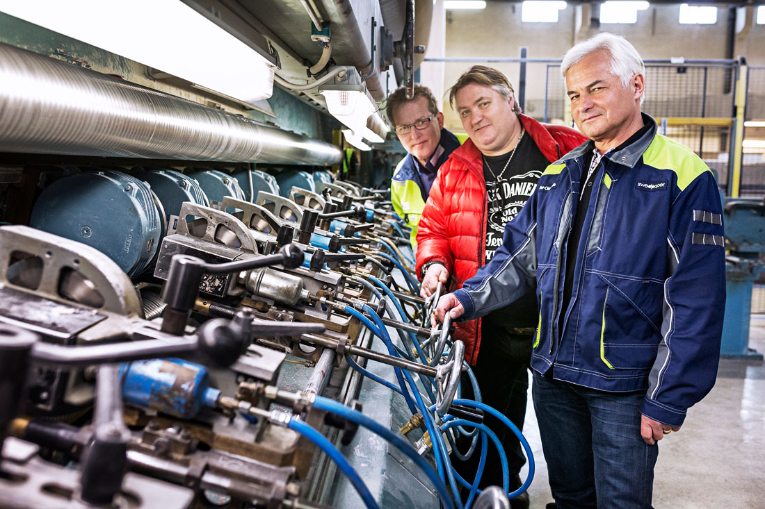 Kjell Olsson, Thomas Pettersson och Per-Olof Welde har rattat det mesta rätt i övergången till nya ägare. Foto: Sören Håkanlind
