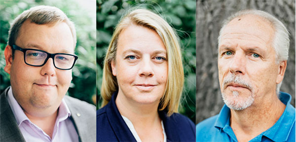 Martin Nyman, Iggesund, Ann Sofi Petersson, Mörrum, och Lars Jonsson, Östrand.