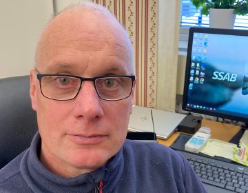 Sven-Erik Rosén, klubbordförande IF Metall på SSAB. 
Foto: Privat
