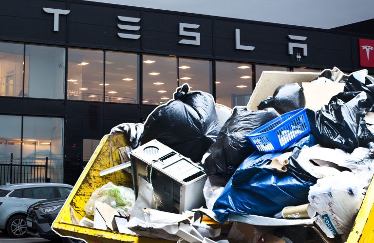 Transports julklapp till Tesla: Stoppar all sophämtning