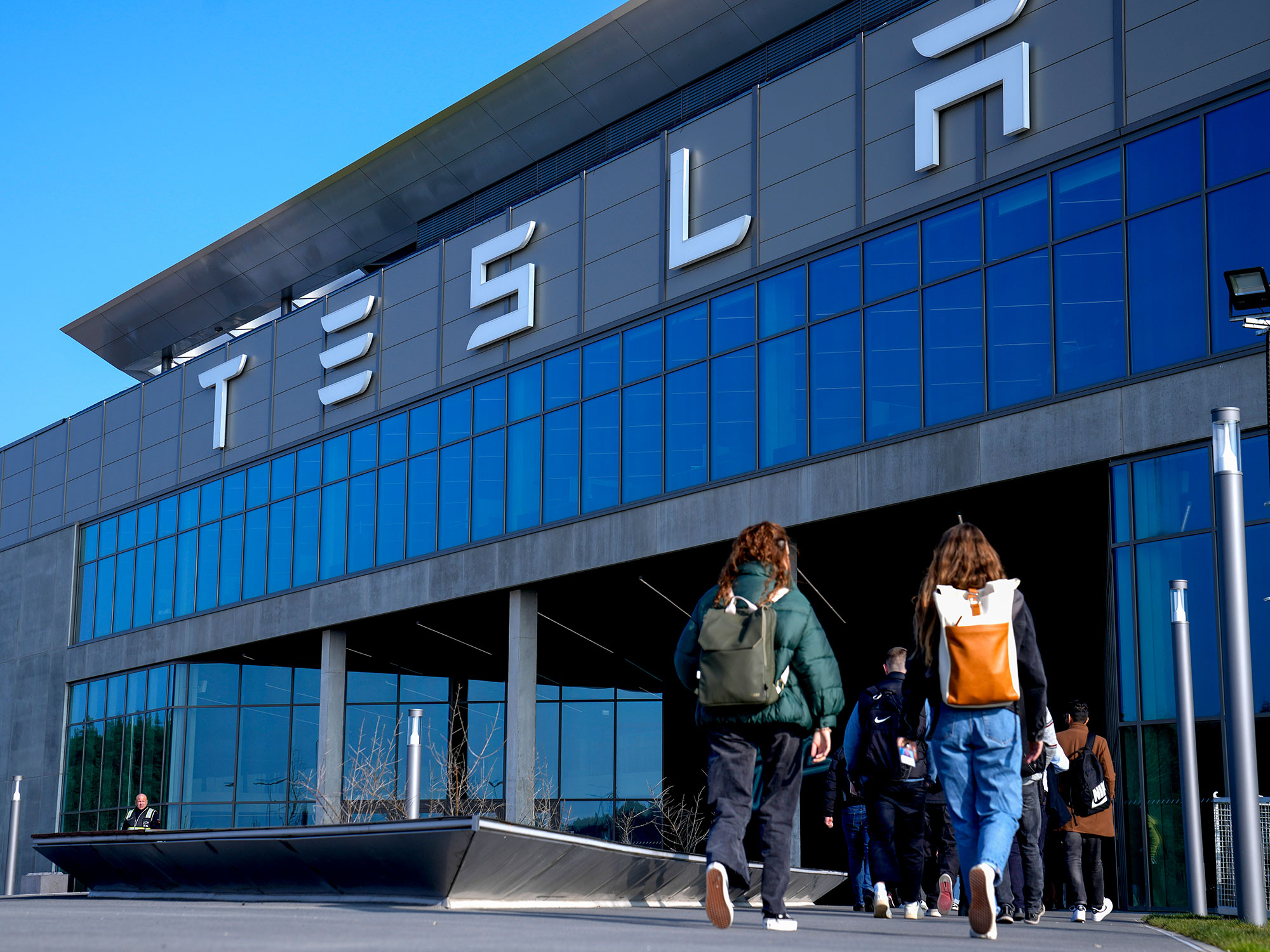 Teslas fabrik i Berlin, Tyskland. Foto: TT/AP