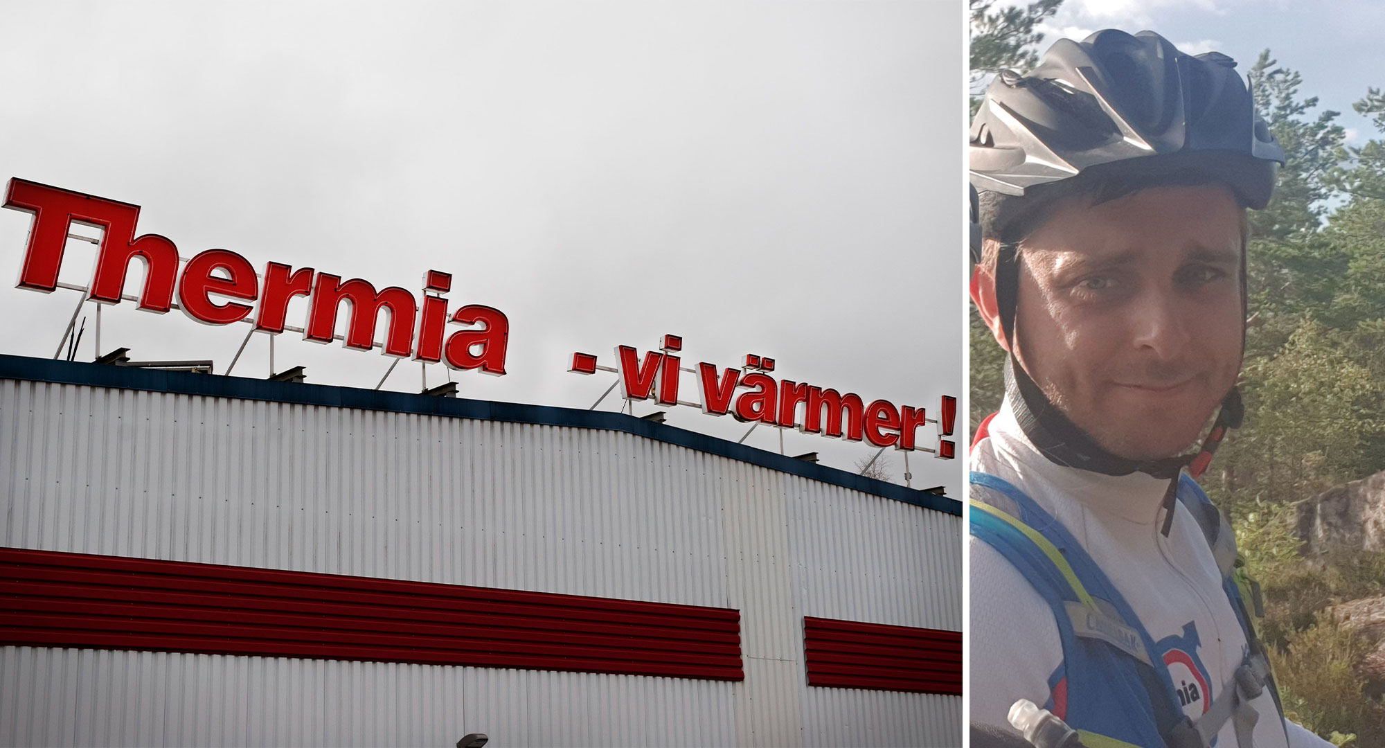 Jan-Inge Remnér har gått ned i arbetstid på Thermia i Arvika. Nu kan han cykla mer. Foto: TT/Privat (montage/arkiv).