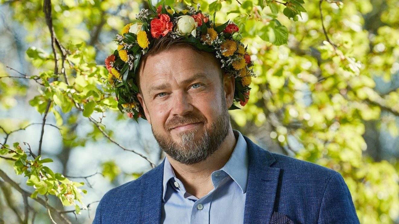 Sommarprataren och byggarbetaren Kim Söderström. Foto: Elinor Wermeling.