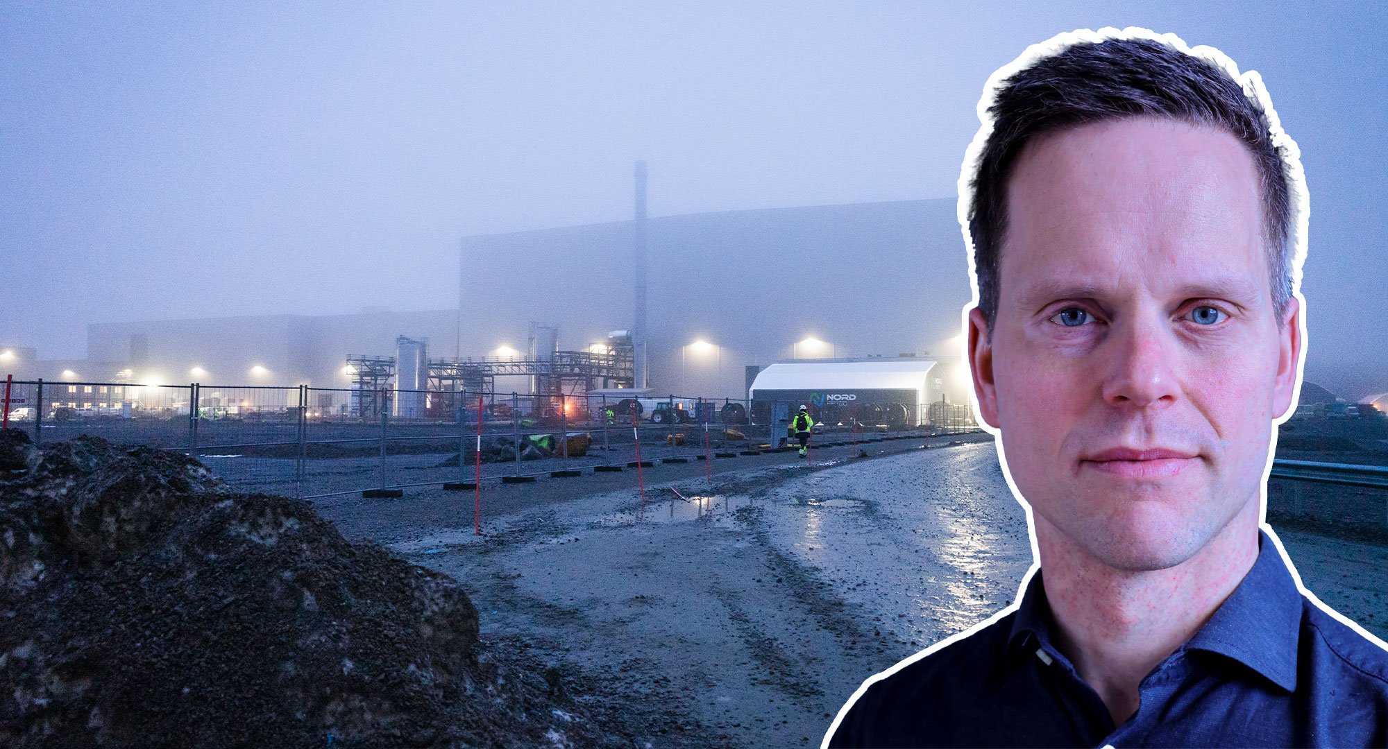 Marcus Runefors, forskare i säkra energibärare vid Lunds Tekniska högskola. Northvolt. Foto: TT/Lund University (montage/arkiv).
