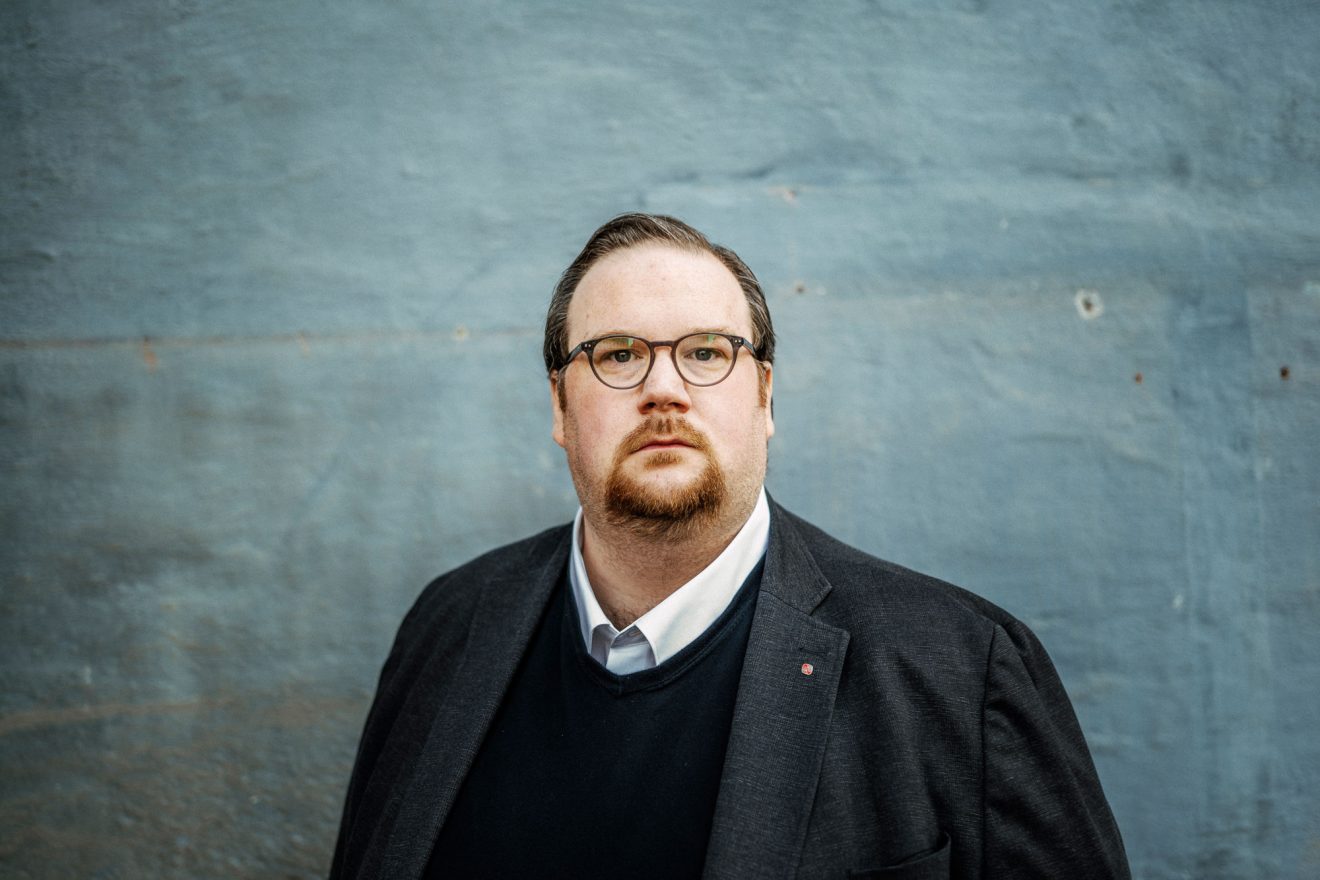 Simon Petersson är avtalssekreterare på IF Metall. Foto: David Lundmark.