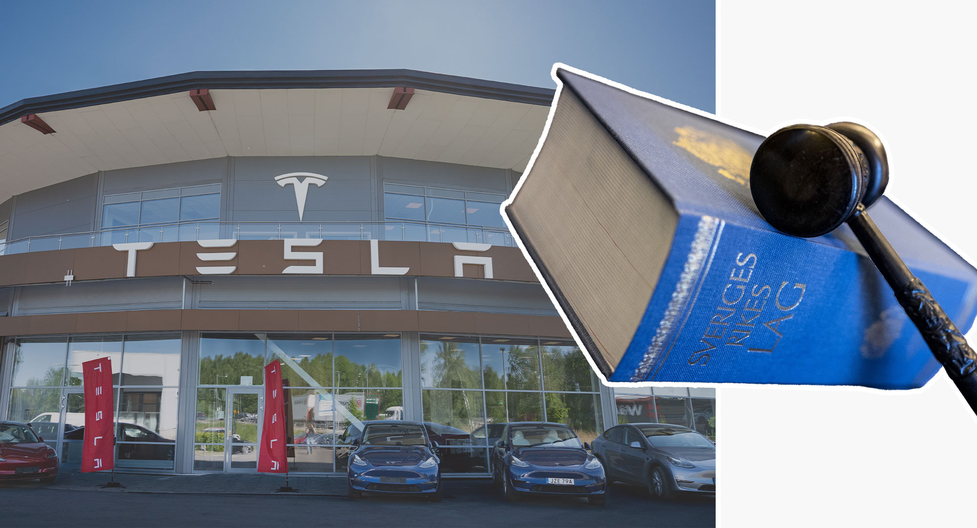 Tesla stäms från fler håll av facket. Foto: TT.