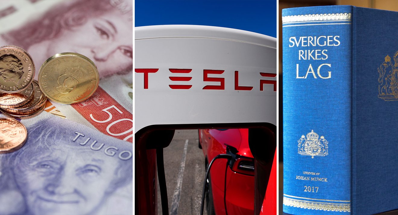 För andra gången under den långa Teslakonflikten stämmer nu facket elbilstilverkaren. Foto: TT.