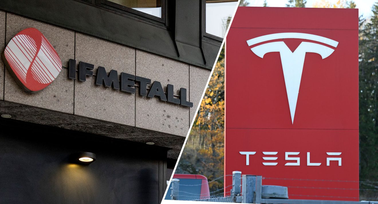 Under söndagen fyller IF Metalls konflikt med Tesla ett år. Foto: TT.