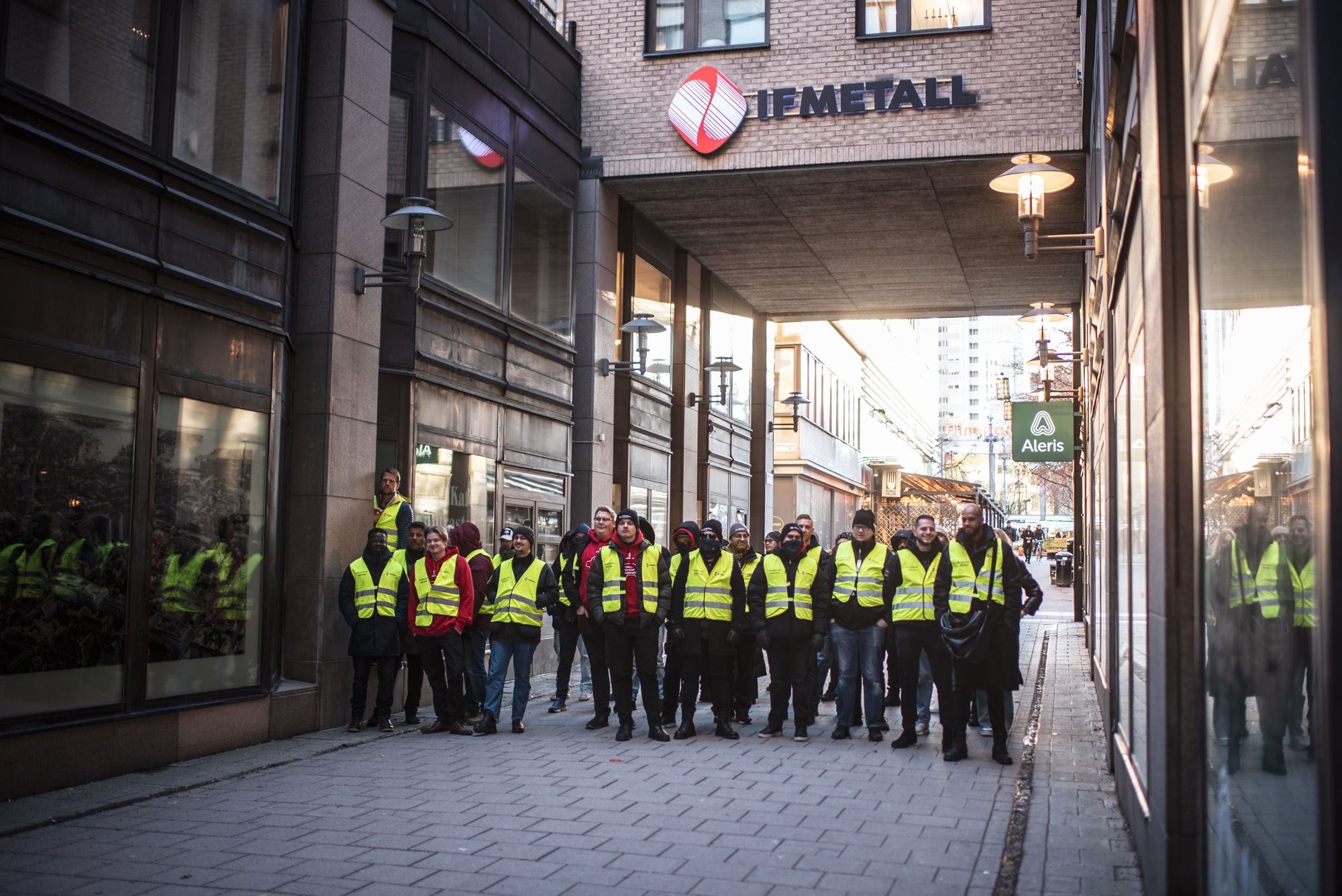 Teslastrejkare i Stockholm 2024. Foto: Adam Daver