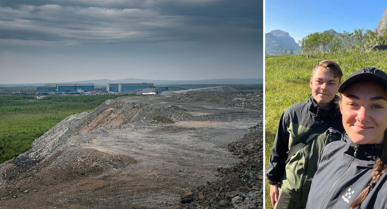 Gruvarbetarparet Nicolas och Cornelia är lättade över tisdagens besked. Foto: David Lundmark/Privat