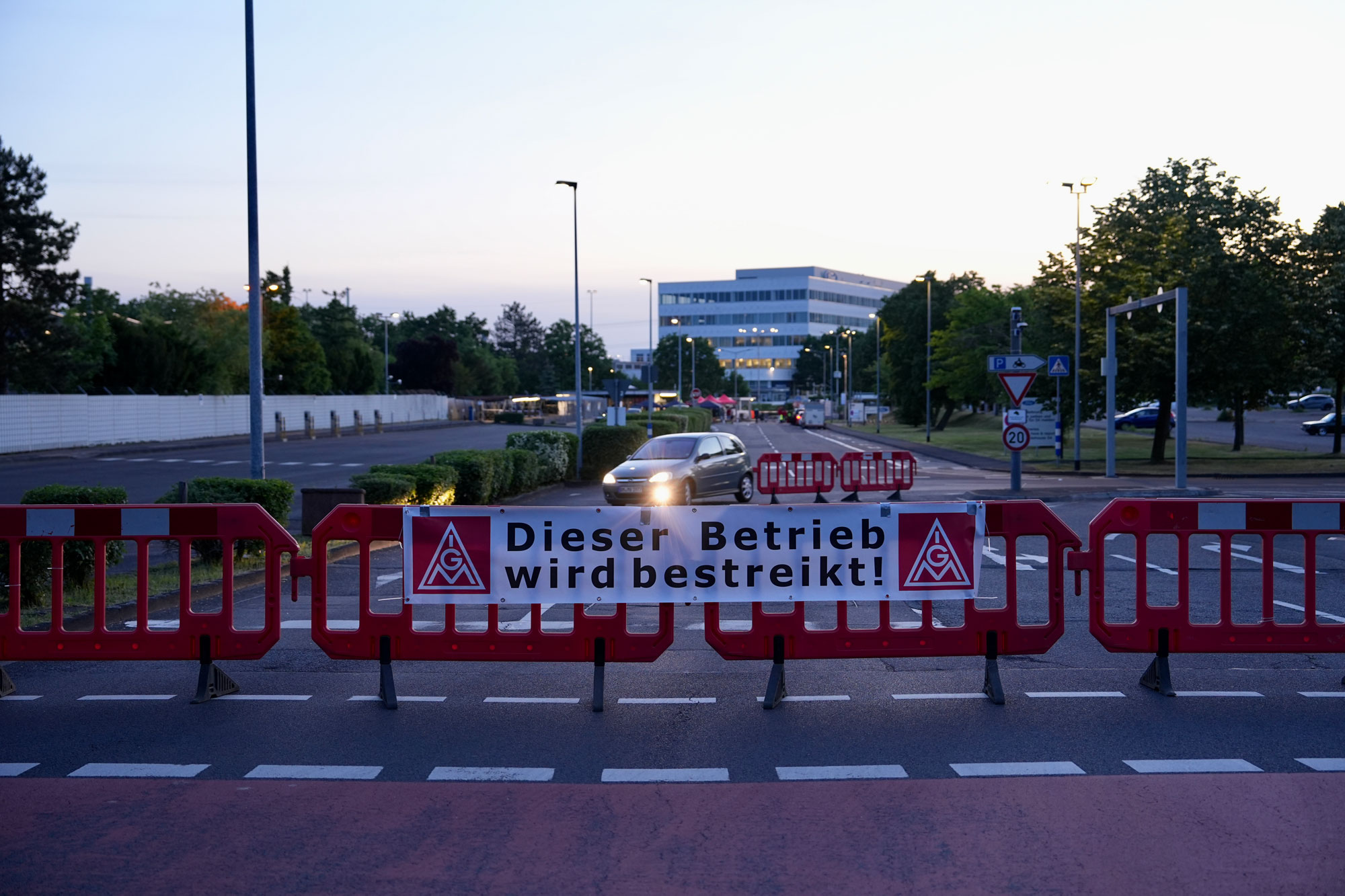 Strejk på Ford i Köln. Foto: Stephen Petrat