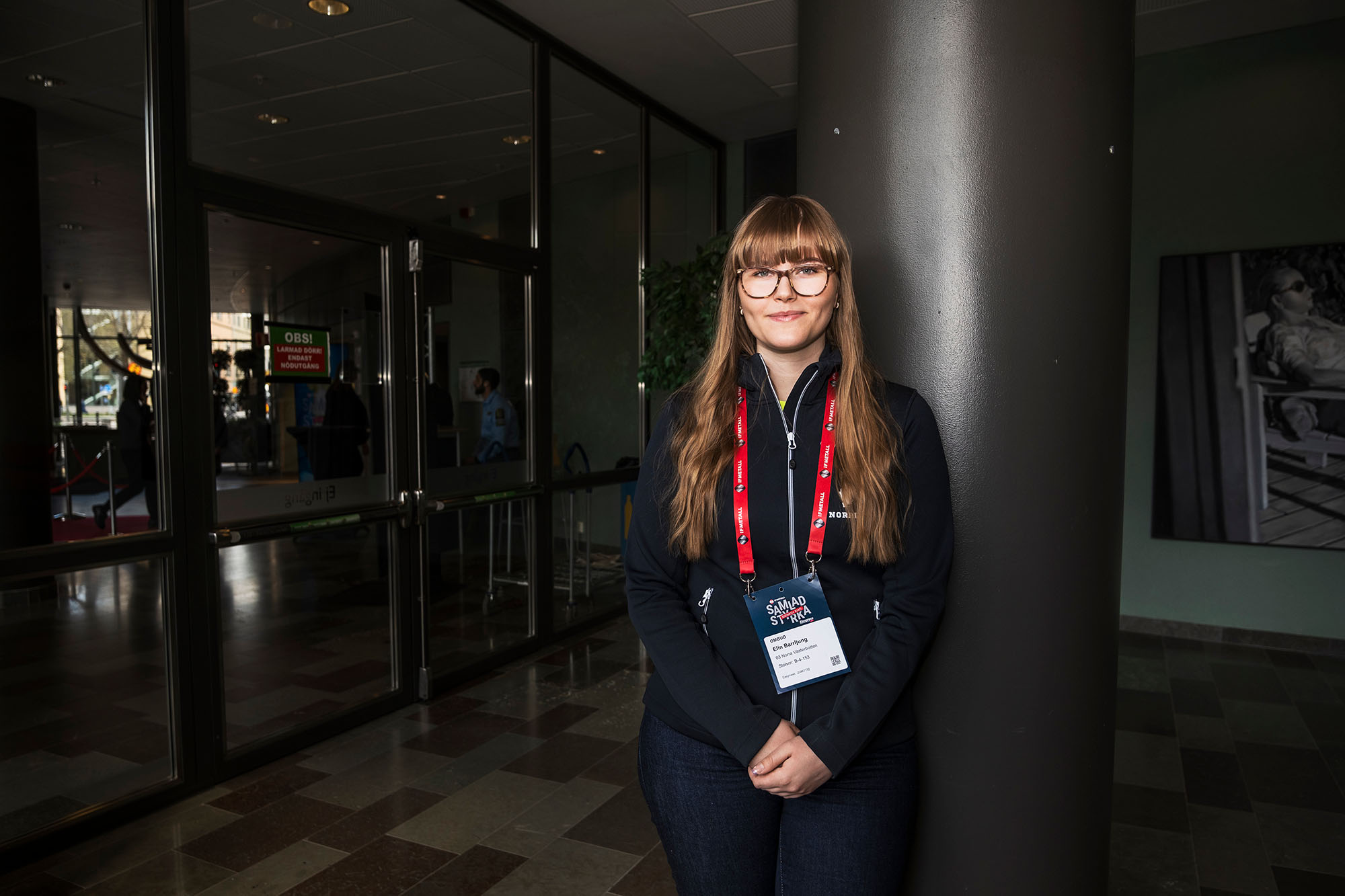Elin Barrljung var den yngsta av 300 ombud på IF Metalls kongress 2025. Foto: Ida Persson