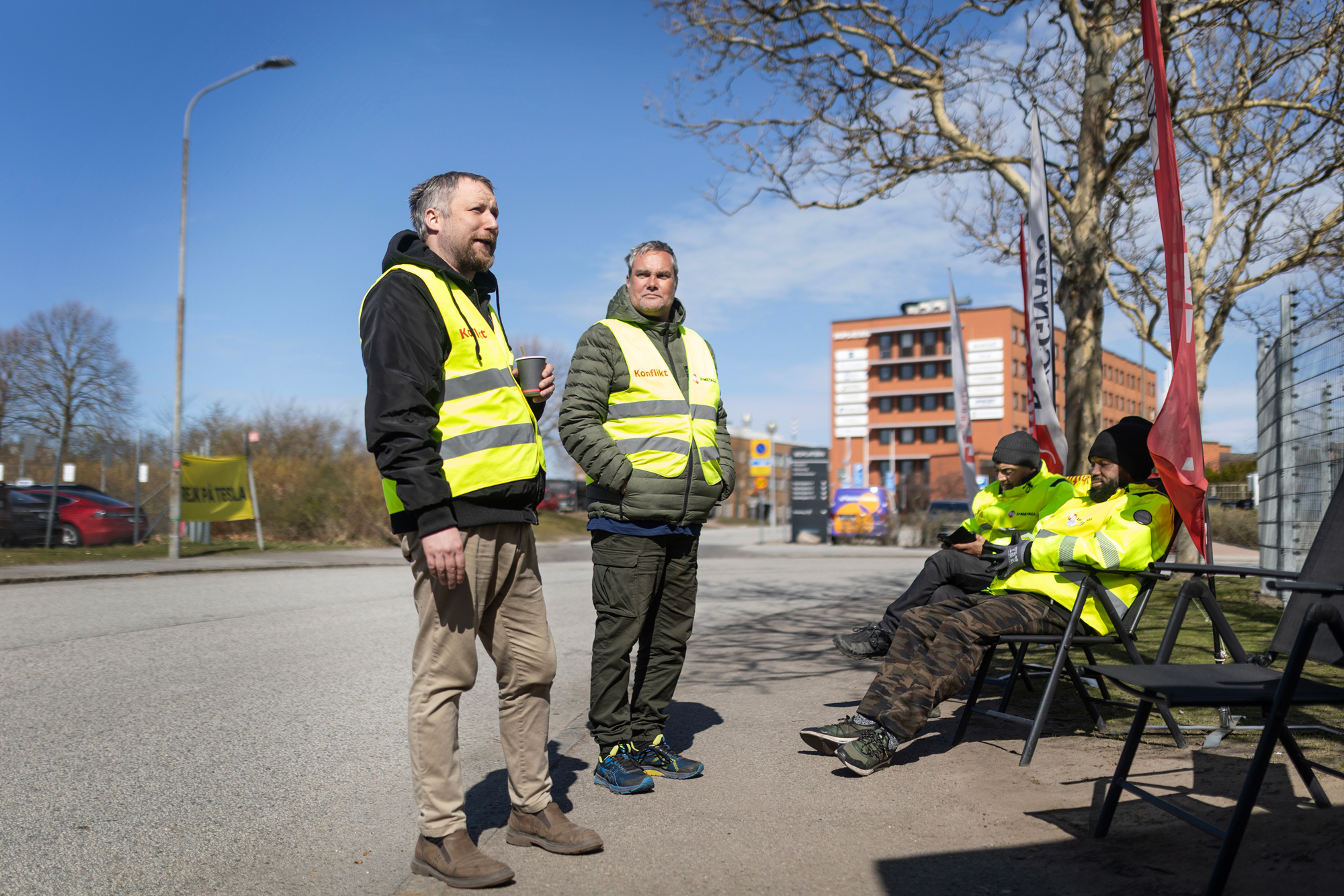 Magnus Waaranperä, Magnus Palmgren, Babak Payandeh och Amiro Sultane. Foto: Jenny Leyman