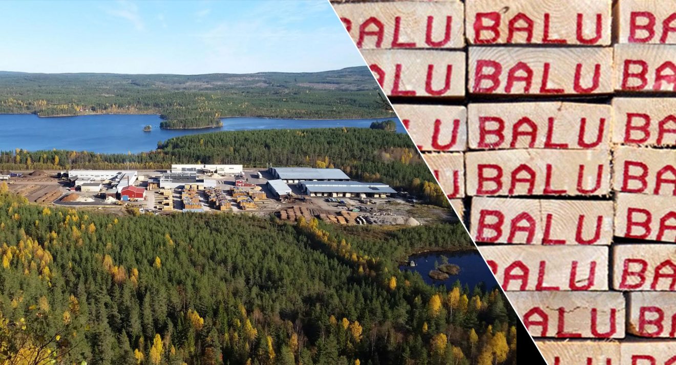 Kollage-Balungstrands sågverk. Foto: Balungstrand sågverk