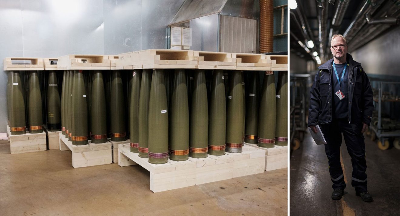 Nammo har mottagit en rekordstor order av artilleriammunition från Försvarets materielverk. Foto: Jakob Joelson (arkiv)