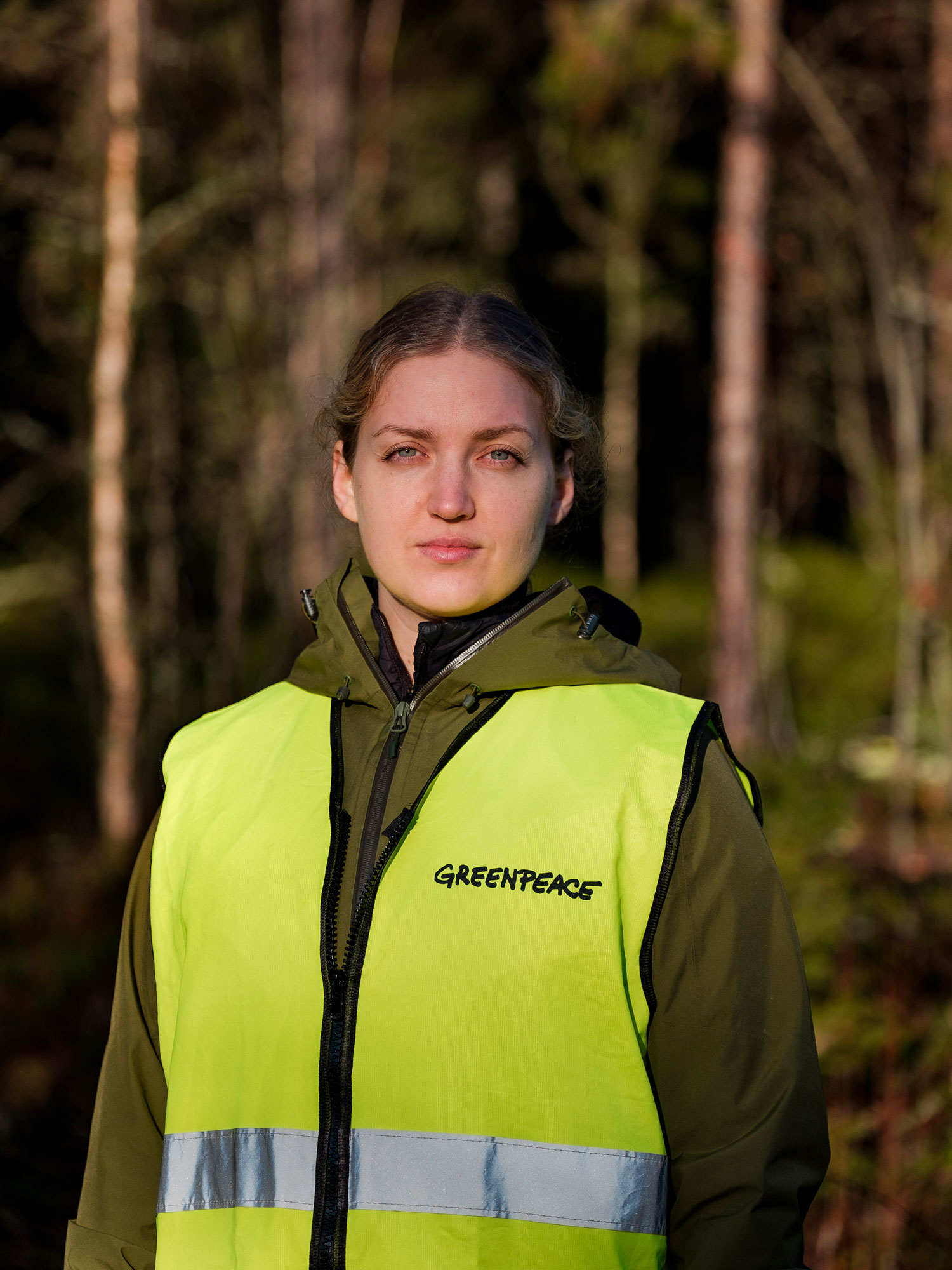 Karolina Karlsson, skogsaktivist från Greenpeace. Foto: Hampus Lundin