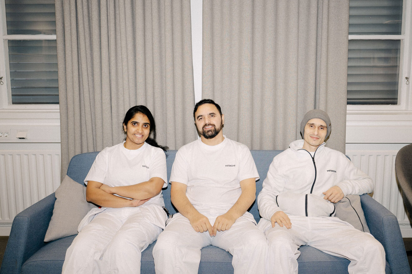 Fr.v: Lekshmi Sudha, Muhammad Tufail Khan, Martin Myrvold. Foto: David Lundmark